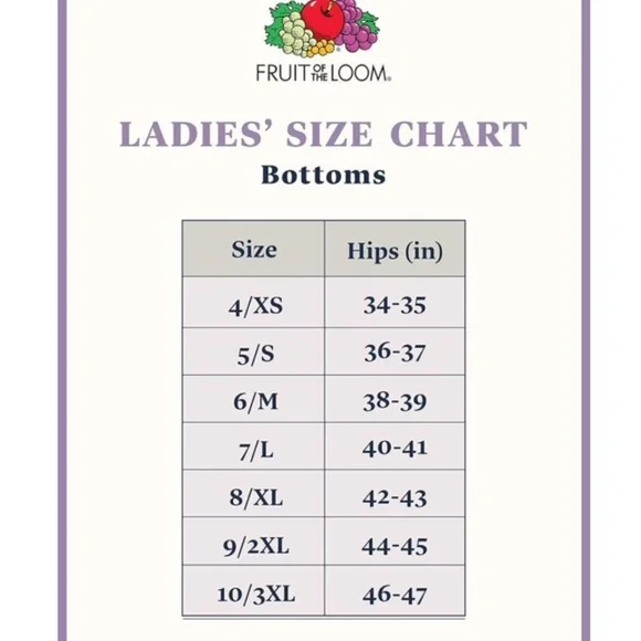 Fruit of the Loom Women's Brief Underwear, 6 Pack - Picture 4 of 4